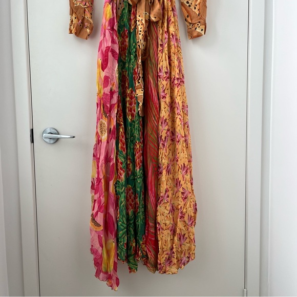 NWOT FARM Rio Mixed Prints Maxi Chemise Dress XL - Picture 7 of 16